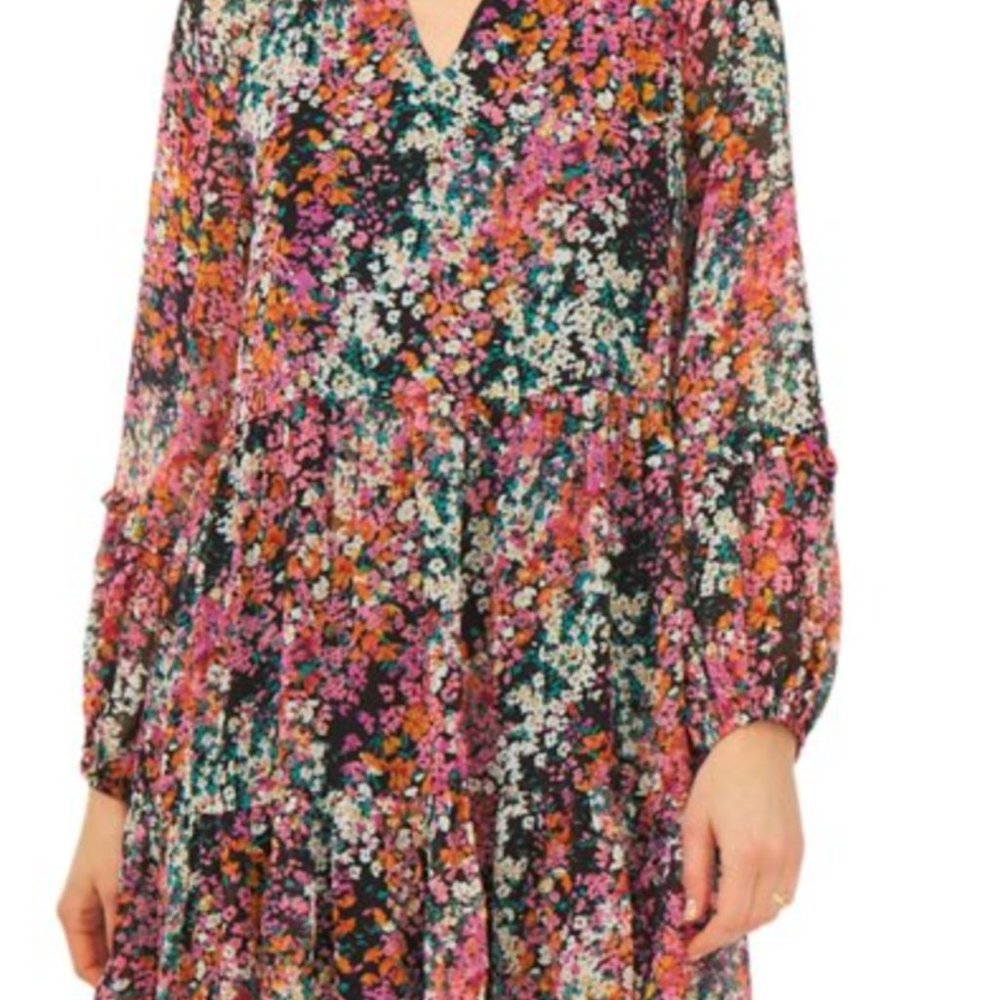 Vince Camuto Tiered Floral Dress XXL